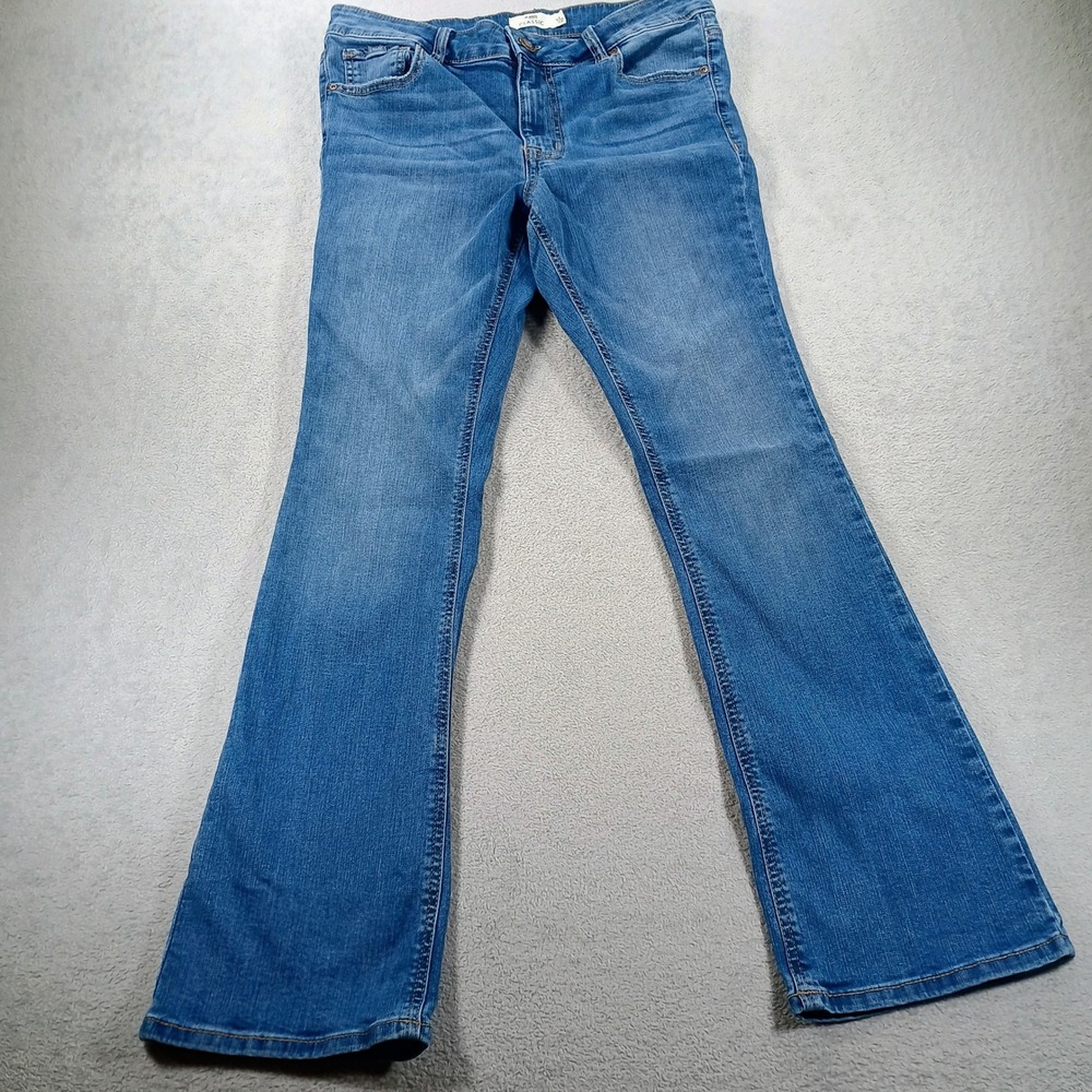 Maurices Womens m jeans Classic Blue 4 Short Slim Bootcut Mid Rise Jeans